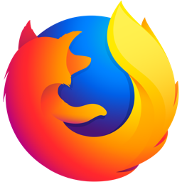 Firefox 标志：一只盘旋在地球上的火狐